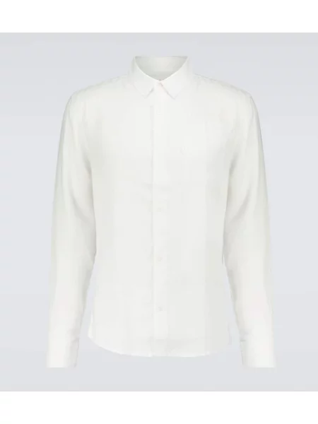 Ленена риза Derek Rose бяло