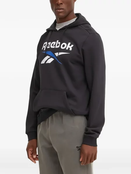 Hanorac cu glugă Reebok cu imagine negru