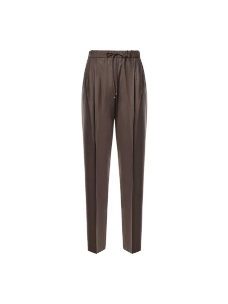 Spodnie Max Mara brązowe