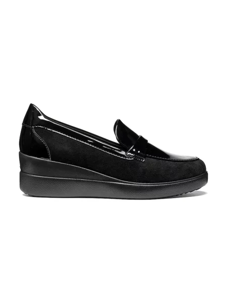 Geox mocasini pentru femei D STARDUST negru