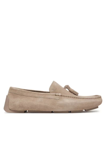 Calvin Klein Mokasíny Driver Tassels Su béžová