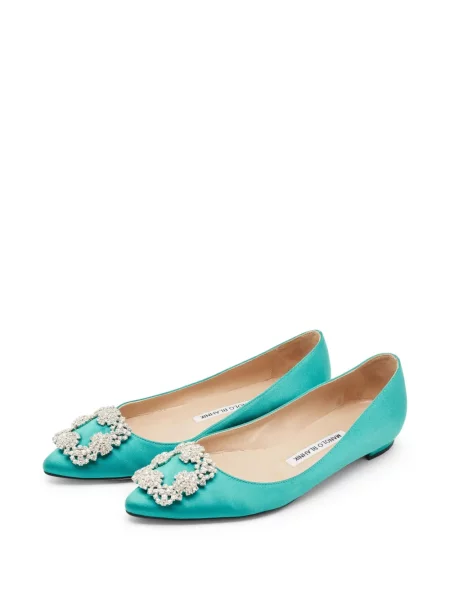 Baleríny Manolo Blahnik modrá
