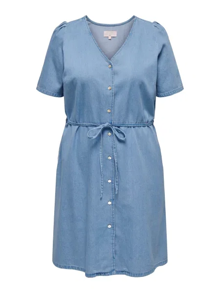 ONLY Carmakoma Dolga srajca moder denim