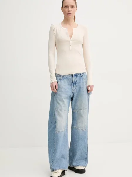 Лонгслів G-Star Raw бежевий