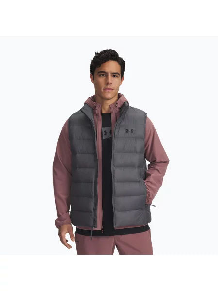 Vestă bărbați Under Armour Legend Down castlerock/black negru