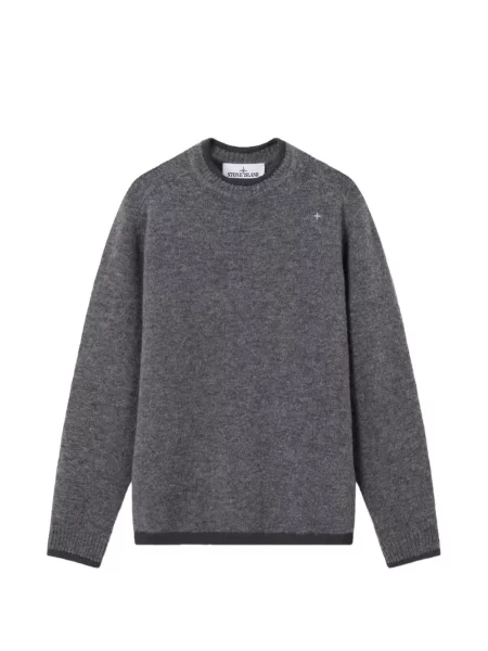 Hanorac Stone Island cu strasuri gri