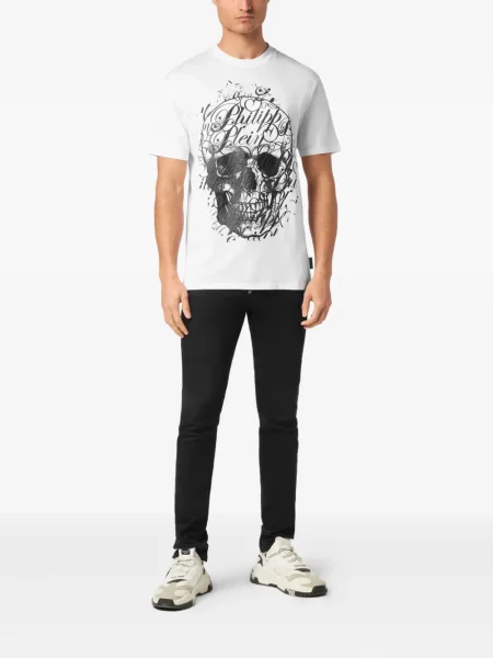 Tricou Philipp Plein alb