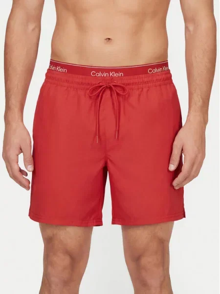 Calvin Klein Swimwear Szorty kąpielowe czerwony