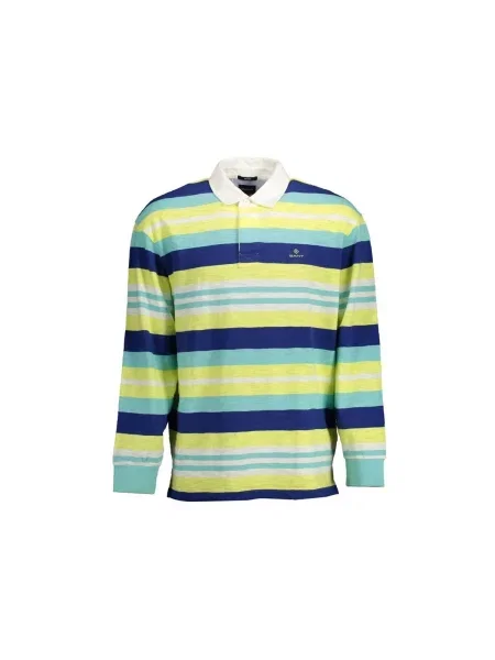 Polo Gant cu mâneci lungi albastru