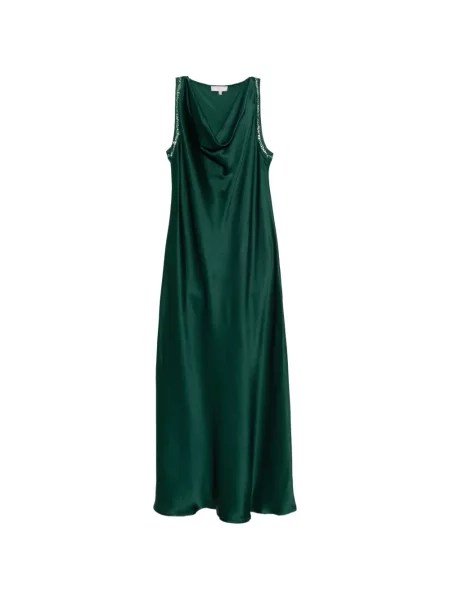 Rochie maxi Antonelli cu paiete verde