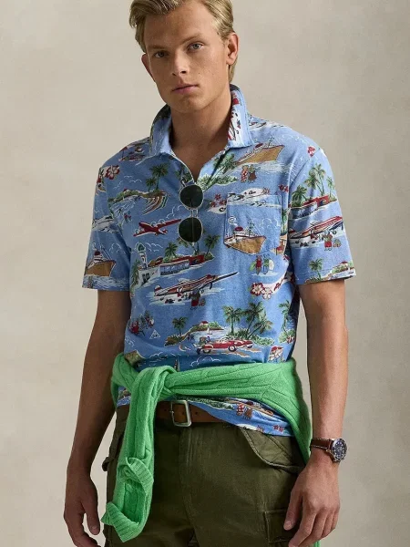 Polo Ralph Lauren Pólóing Standard Fit kék