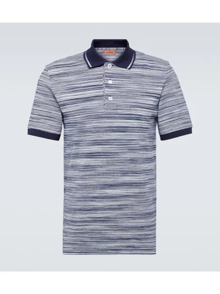 Polo Missoni cu dungi albastru