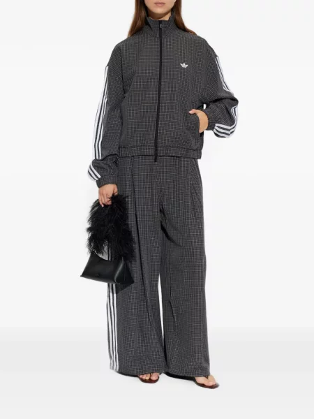 Τρέξιμο παντελόνι Adidas παραλλαγής από διχτυωτό μαύρο