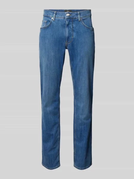 Jeansy o kroju regular fit z 5 model ‘Cooper’ Brax niebieskie