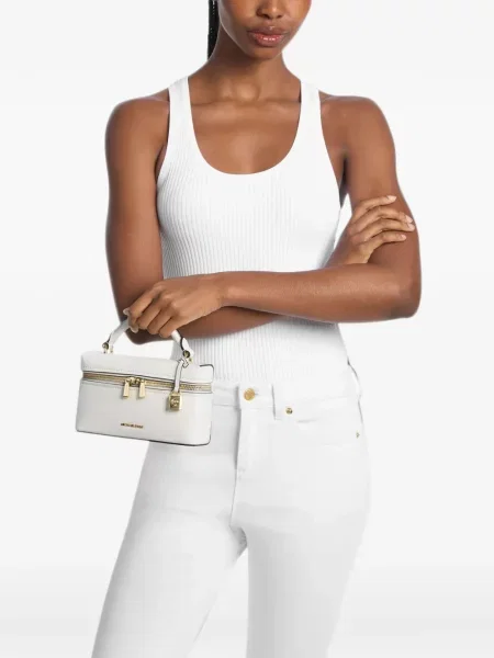 Body Michael Kors din piele alb