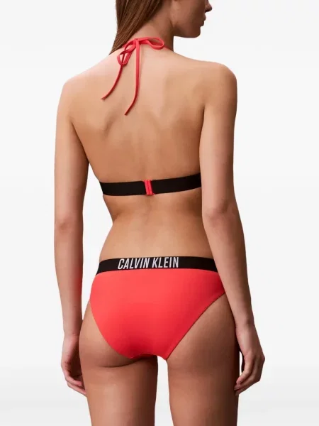 Bikini Calvin Klein z autografem czerwone