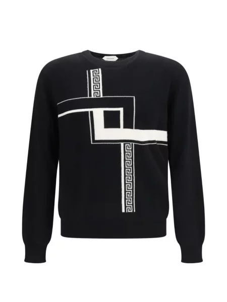 Pulover Versace din cașmir negru
