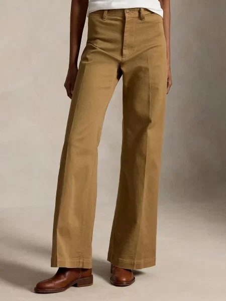 Polo Ralph Lauren Nohavice s pukmi hnedá