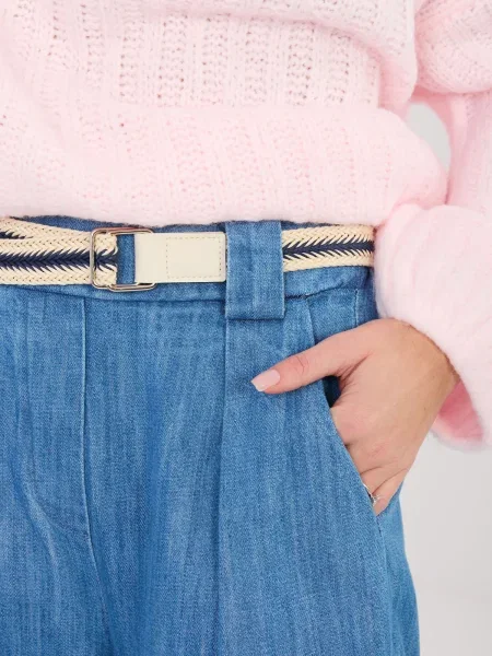 Дънки straight leg Rue Paris синьо