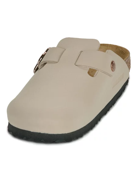 Šľapky Birkenstock Boston Flower Buckle D béžová