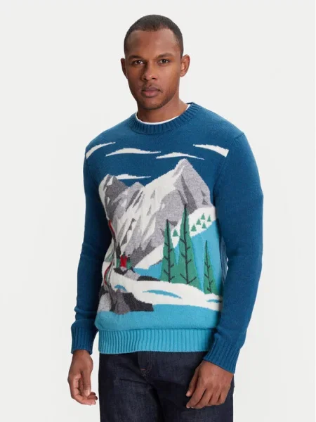 Pulover United Colors Of Benetton modra