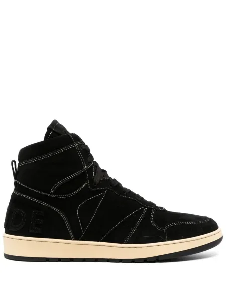 Sneakerși Rhude din piele de căprioară negru