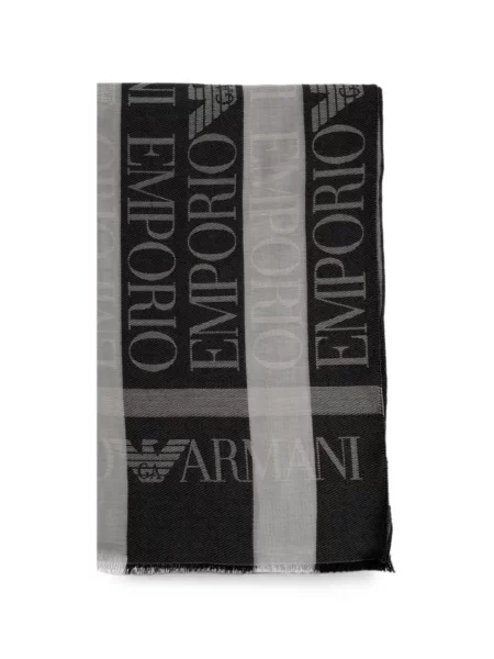 Шал Emporio Armani с ресни черно