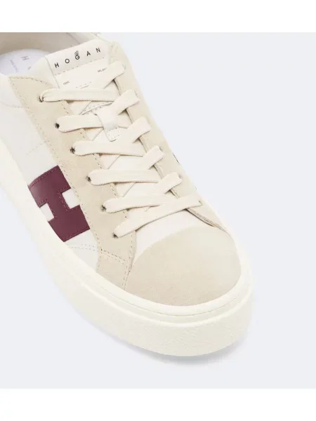 Sneakerși Hogan din piele bej