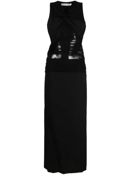 Rochie Christopher Esber cu volane din tul negru