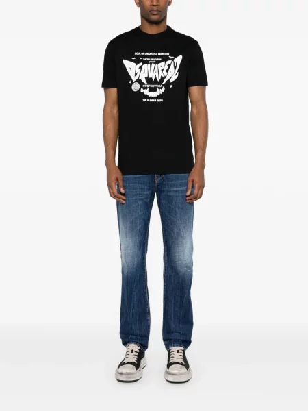 Proste jeansy Dsquared2 niebieskie