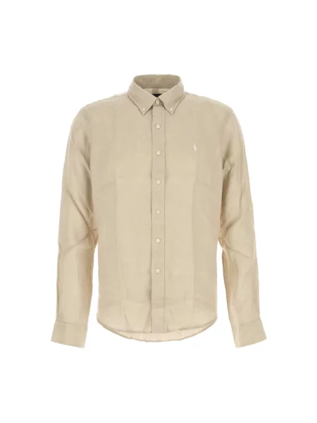 Koszula casualowa o kroju relaxed fit z czystego lnu Polo Ralph Lauren beżowa