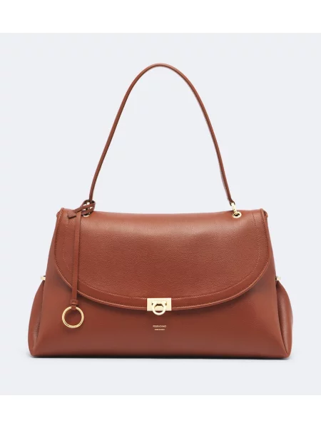 Geantă Ferragamo din piele maro