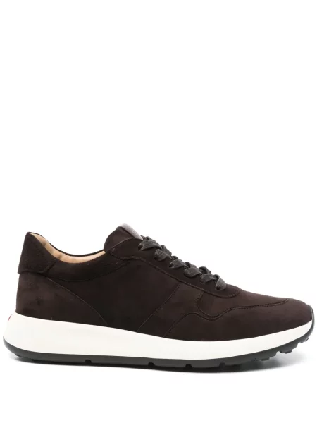 Sneakerși Tod's din piele de căprioară maro