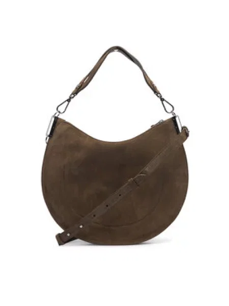 Coccinelle Ročna torba QKG Coccinellesunup Suede E1 QKG 13 02 01 Khaki zelena