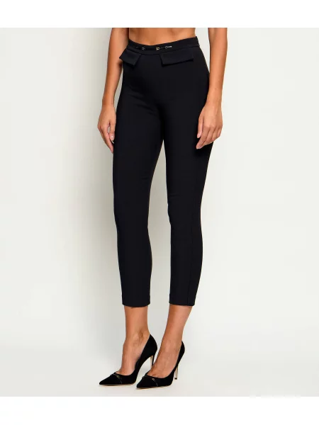 Elisabetta Franchi Pantaloni țigarete negru