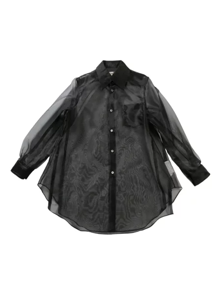 Cămașă Comme Des Garçons transparente negru