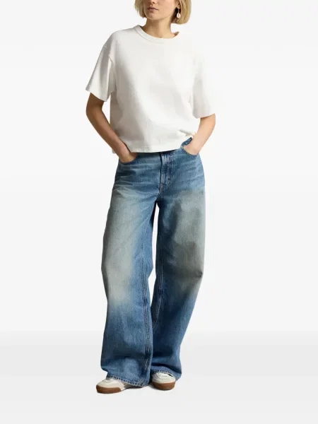 Kožne čarape Polo Ralph Lauren s cvjetnim printom lepršave bijela