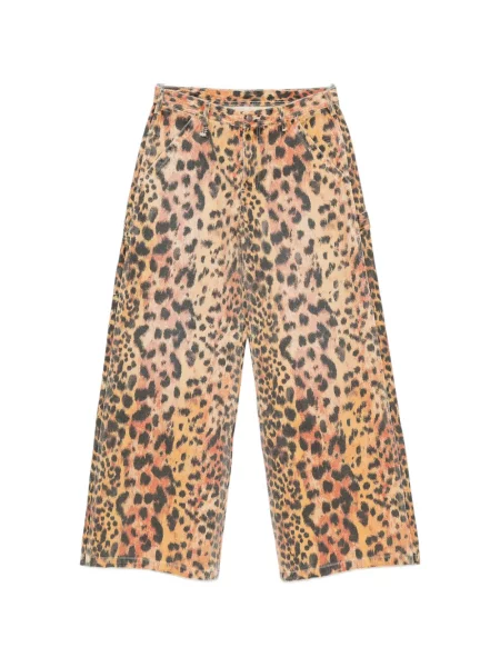 Pantaloni R13 cu imagine cu model leopard