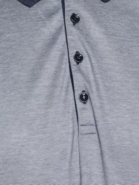 Ριγέ polo Boss γκρι