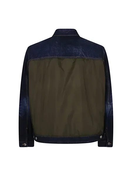 Kurtki Mężczyzna Wielobarwność L Denim Denim Sportowa Kurtka Dsquared2 granatowa