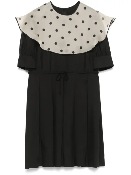 Rochie mini Valentino Garavani cu buline cu imagine de costum negru