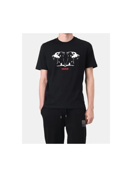HUGO Tricou Dobero negru