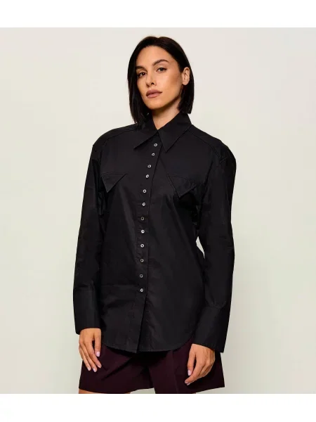 Pinko Cămașă Maggiolino | Relaxed fit negru