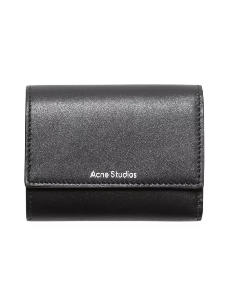 Portfel Acne Studios skórzany czarny