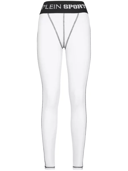 Leggings Plein Sport alb