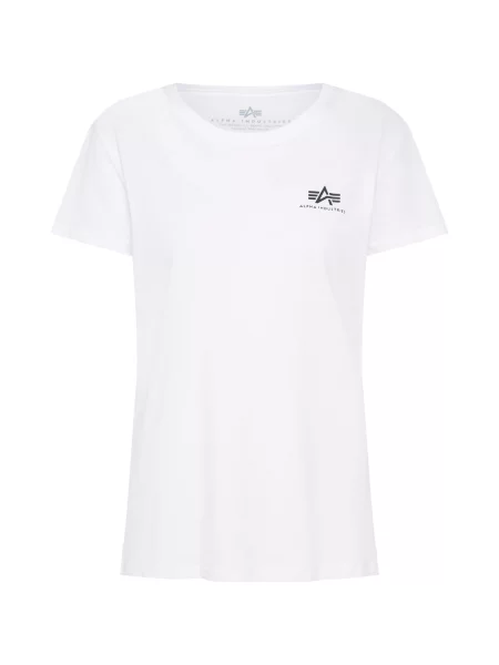 ALPHA INDUSTRIES Tricou negru alb