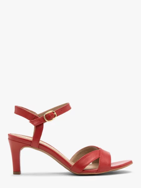 Шкіряні Босоніжки RYLKO червоний