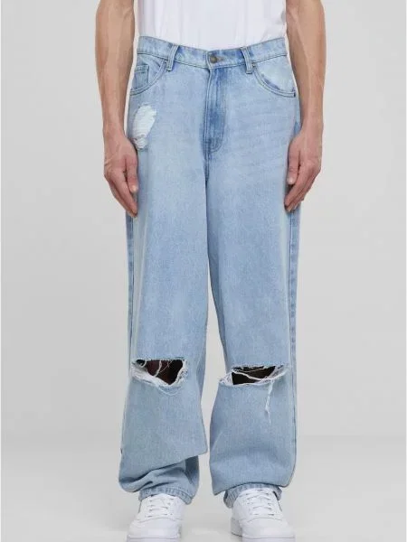 Blugi cu picior larg Urban Classics albastru