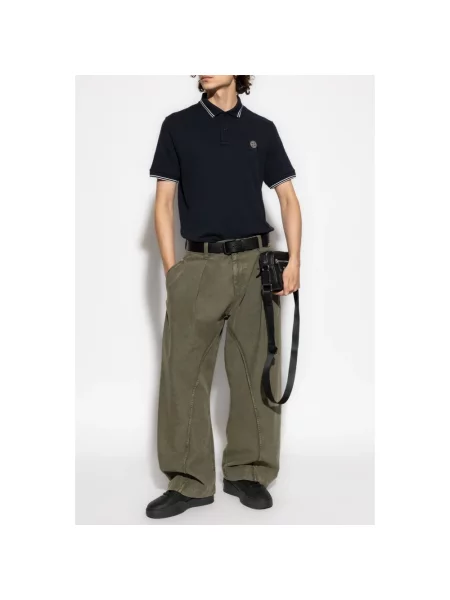 Koszulka polo Stone Island z kamieniami niebieska