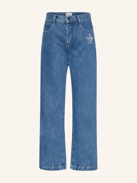 Fendi Džíny Regular Fit dark blue modré